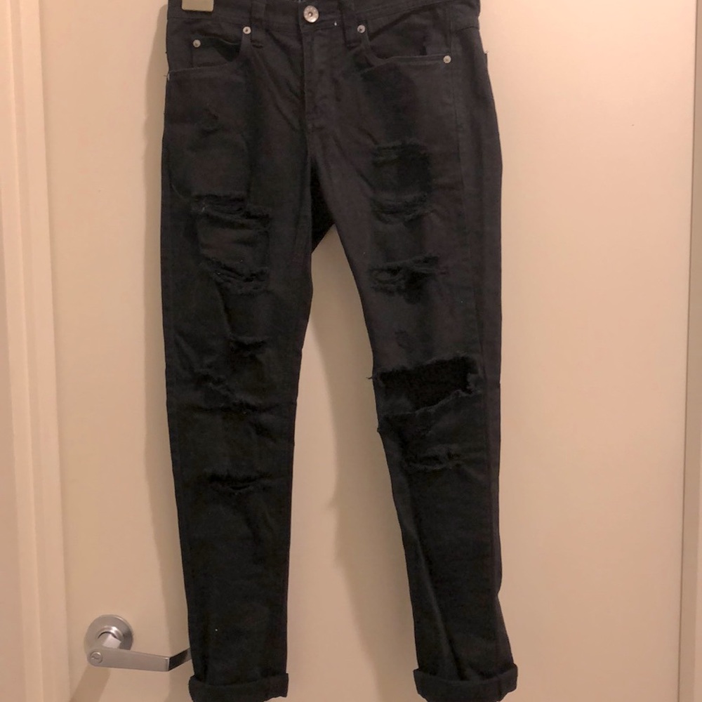 Ripped black jeans